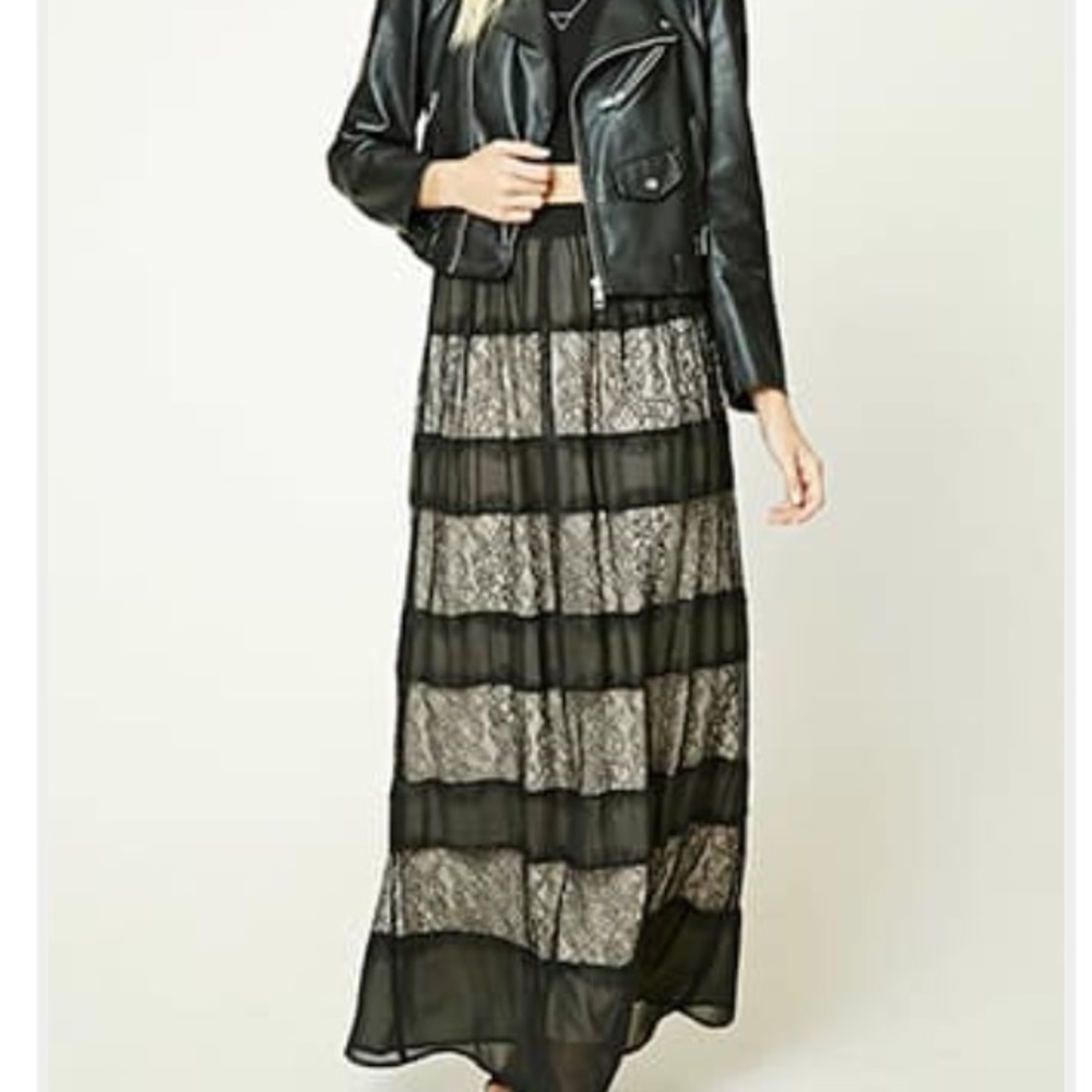 Contemporary Lace Maxi skirt